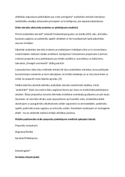 Orālo steroīdu lietošanas nozīme un ietekme uz sportista veselību atlētiskajā vingrošanā un profesionālajā kultūrismā 2