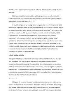 Futbola vēsture, taktikas attīstība un spēles noteikumu nozīme 2