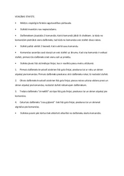 Veiklības stafete 1