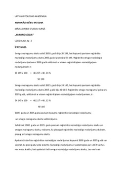 Noziegumu īpatsvars 1