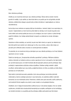 Mana nakotnes profesija 1