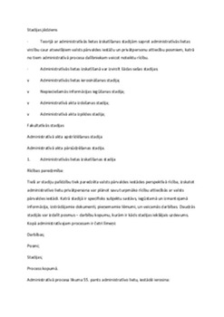 Administratīvā procesa stadijas 1