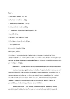Mantojuma tiesības 1