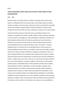 Tiesību aizsardzības iestāžu loma valsts noteikto tiesību normu izpildes nodrošināšanā 1
