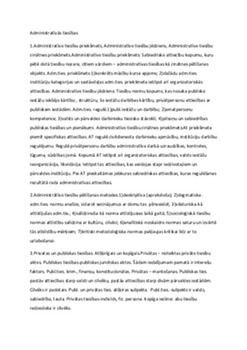 Administratīvās tiesības eksamena jautajumi 1