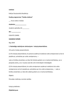 Krimināltiesībās - noziedzīga nodarījuma raksturojums 1