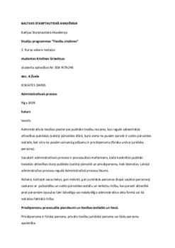 Administratīvais process 1