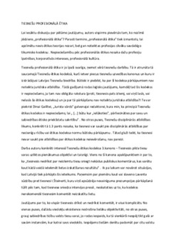 Tiesnešu profesionālā ētika 1