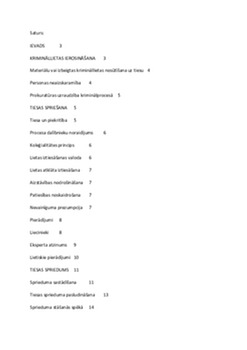 Kriminālprocesuāla tiesvedība 1