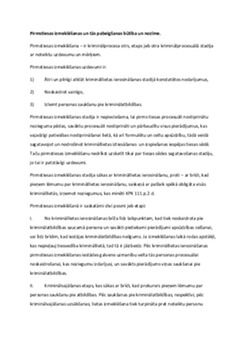 Pirmstiesas izmeklēšanas pabeigšana ar apsūdzības rakstu, tās procesuālā kārtība 2