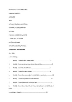 Eksperts kriminālprocesā 1
