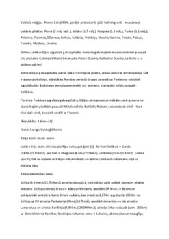 Itālija: kultūra un tūrisms 3
