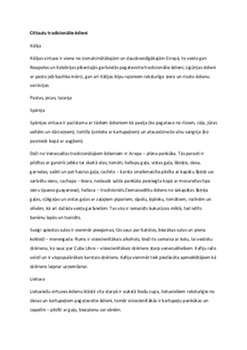 Cittautu tradicionālie ēdieni 1