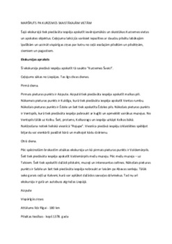 Maršruts pa Kurzemes skaistākajām vietām 1