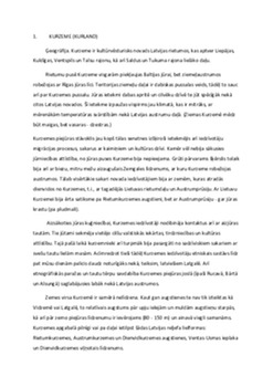 Kurzeme: ģeogrāfija un kultūras mantojums 1