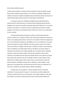 Mana vēstures attīstības izpratne 1