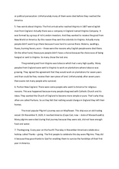 The history of the US till 17th century 2