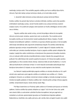 Notikumu gaita no 1918 gada 18 novembra līdz 1919 gada 11 novembrim 3