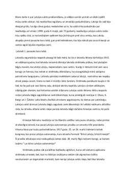 Latvijas neatkarības iegūšana un tās atjaunošana 1