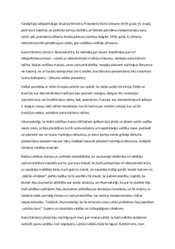Es un mana valsts - Autoritārisms Latvijā 1