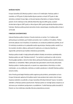 Eiropas Savienības (ES) Revīzijas palāta 1