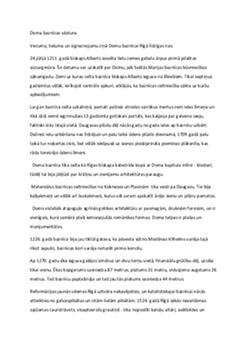 Doma baznīcas vēsture 1