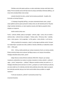 Termina "Latvija" vēsturiskā izcelšanās un attīstība 2