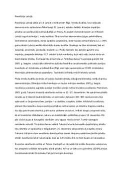 1905. gada revolūcija Latvijā – norise un sekas 1