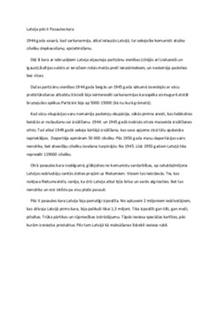 Latvija pēc II Pasaules kara 1