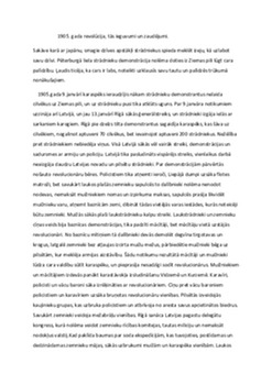 1905 gada revolūcijas ieguvumi un zaudējumi 1