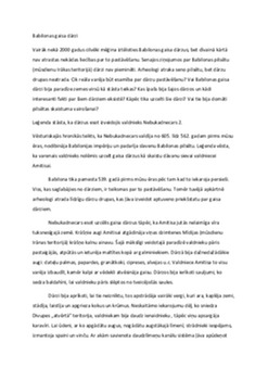 Babilonas gaisa dārzi: vēsturiskā leģenda 1