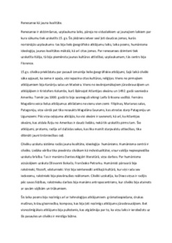 Renesanse kā jauna kvalitāte 1