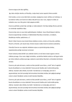 Marks Tullijs Cicerons (106 - 43 g p m ē ) 1