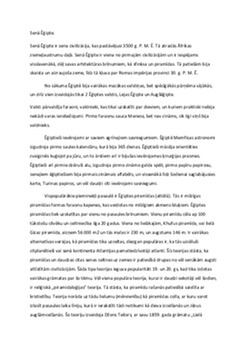 Senās Ēģiptes vēsture un kultūra 1
