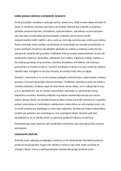 Senās Romas folozofija un zinātne 2