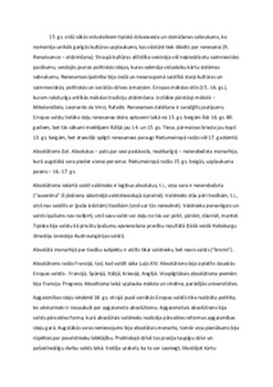 Absolūtisms, renesanse - jēdzieni 1