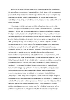 Holokausts – Otrā pasaules kara traģēdija 1