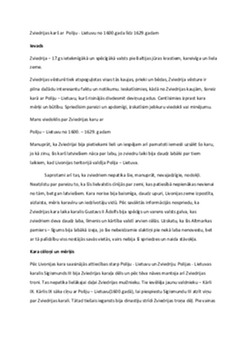 Zviedrijas karš ar Poliju - Lietuvu no 1600 gada līdz 1629 gadam 1