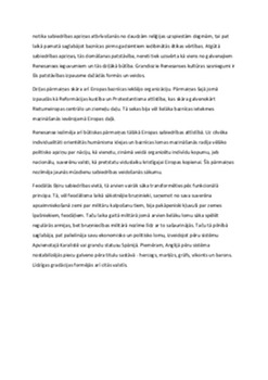 Renesanses sākums: vēsturnieku viedokļu salīdzinājums 2