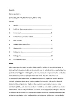Babilonijas kultūra ( gaisa dārzi; zikurāts, Bābeles tornis, Ištaras vārti) 1