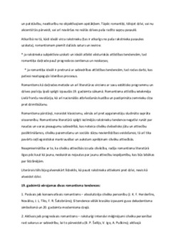 Romantisms literatūrā 2