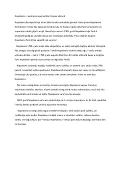 Napoleons – ievērojama personība Eiropas vēsturē 1