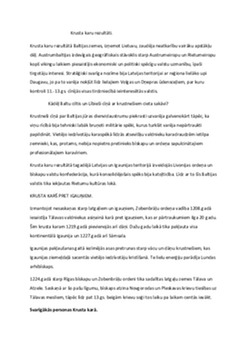 Krusta kari: mūsdienu vērtējums un interpretācijas 2
