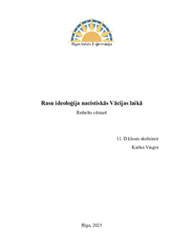 Rasu ideoloģija nacistiskās Vācijas laikā Rasu ideoloģija nacistiskās Vācijas laikā