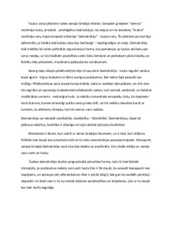 Demokrātija senajā Grieķijā: politiskās pieredzes izmantošanas iespējas mūsdienu sabiedrībā 1